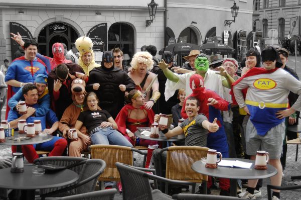 English stag party, Prague